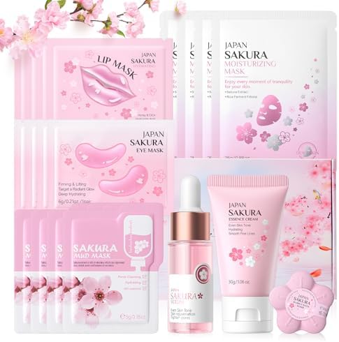 Sakura Rutina Facial Mujer Pack, Kit Regalo Mujer, Juegos de Rega...