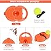 ALLOMN Solo Tennis Trainer Rebound with 3 String Balls, Solo Practice Rebound Ball for Adults & Kids, Portable Tennis Training Equipment for Beginners Sport Exercise, Tennis Rebounder Kit.