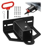 Zero Turn Lawn Mower Hitch with 2' Receiver, 6mm Thicker Heavy Duty Steel Bolt On Trailer Hitch Receivers with...