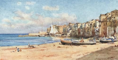 Pintura al óleo del Puerto de Cefalù de Alberto Pisa: arte para inspirar tu hogar