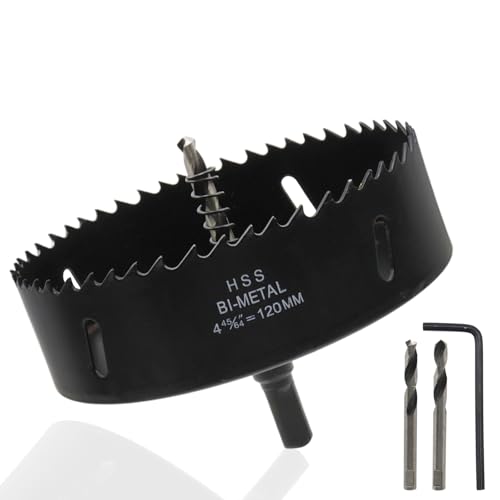 Image of 4-45 /64 inch /120mm Hole Saw Hole Cutter Drill Bit for Thin Metal Wood and Plastic Cutting