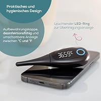 Beurer OT 30 BasalControl Smart, Basalthermometer zur Zykluskontrolle, mit Ovy Zyklus-App für hormonfreie Verhütung oder als Kinderwunsch-Unterstützung zur natürlichen Familienplanung, mit Bluetooth – Ansicht 7
