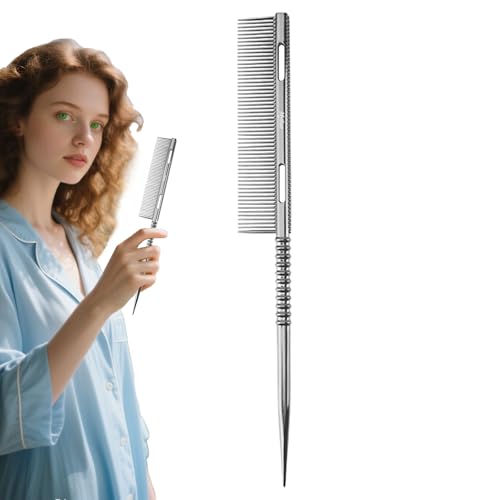 Peine De Pelo Con Cola Afilada - Cepillo Separador Con Cerdas Para Voluminizar,Ergonómico Desenredante Regalo Mujer