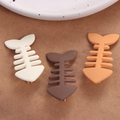 Fish Bone Hair Clips, Horquillas Geométricas para Mujeres y Niñas, Broches para Cabello Corto y Largo miniatura 7