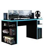 Mesa para Computador Gamer Madesa 9409 - Preto/azul
