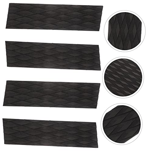 balacoo 4pcs Surfboard Traction Pad Non-Slip Tail Pads Deck Grip Mats Self-Adhesive Surfing Accessories for Enhanced Stability Suitable for All Boards