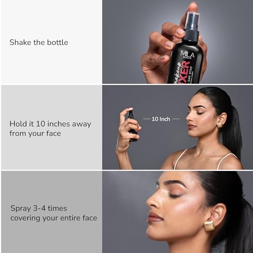 Image of Mila Beaute Makeup Fixer I Smooth Matte Finish I Non Sticky & Long Lasting I Hydrating with Aloe Vera and Vitamin E-15ML