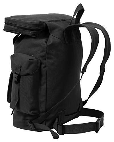 Black European Rucksack 20" X 13" X 7And Half #TOP2