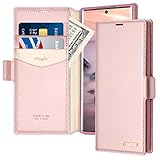 Fingic Galaxy Note 10 Case, Smaung Note 10 Wallet Case with Card Holder PU Leather Kickstand Cards Slots Side Pocket Folio Flip Protective Case Cover for Samsung Galaxy Note 10 6.3 inch, Rose Gold