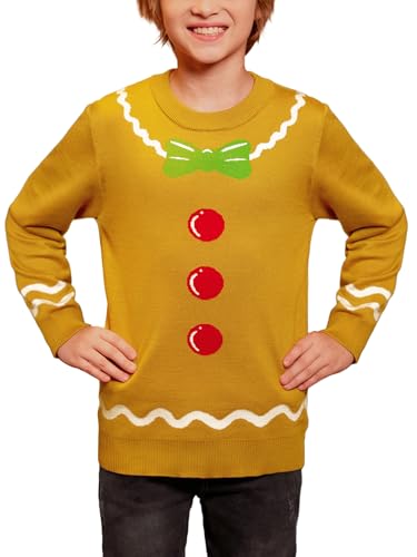 Image of BesserBay Unisex Kids Ugly Christmas Sweater Funny Tacky Knit Winter Pullover 4-14 Years