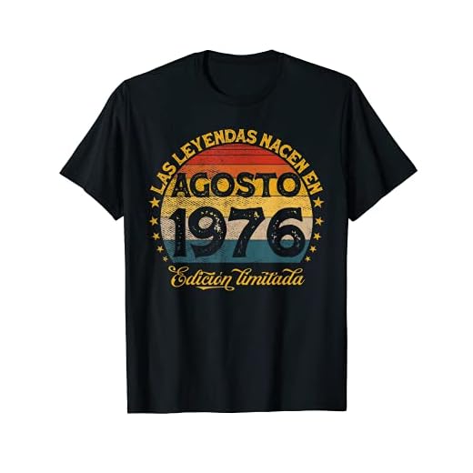 Las Leyendas Nacen En Agosto 1976 44 años Cumpleaños Camiseta
