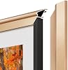 Marco Decorativo de Aleación para TV Frame 55” Solo para Samsung The Frame TV y TVs Pro (Compatibles 2021-2026, LS03A, LS03B, LS03C, LS03D, LS03FA, LS03FW, LS03HE, LS03HW), Estilos Modernos y Minimalistas de TV a Arte, Marcos Intercambiables para Decoración del Hogar, Fácil Instalación 4