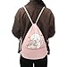 Upetstory Cute Cat Drawstring Backpack for Women Girls Kids String Bag Sackpack Cinch Bags Training Gymsack for Travel Sports Yoga School Shopping Storage Pouch