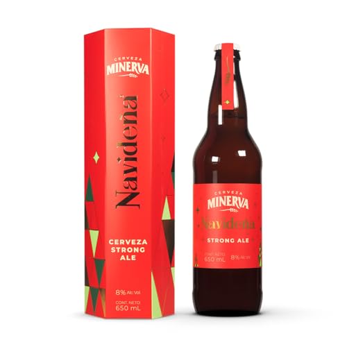 Reviews de Juegos básicos para preparación de cerveza artesana - solo los mejores. 41 CERVEZA MINERVA | Cerveza Minerva Navideña Strong Ale | 1 Botella 650 Ml en Estuche | Cerveza Artesanal Con Notas a Mandarina, Naranja, Tejocote | ¡La Cerveza Artesanal De...