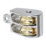 GARVALON Heavy Duty Pulley Dual Swivel Bearing Pulley for Smooth Lifting Construction for Home and Industrial Use Compact and Easy to Install