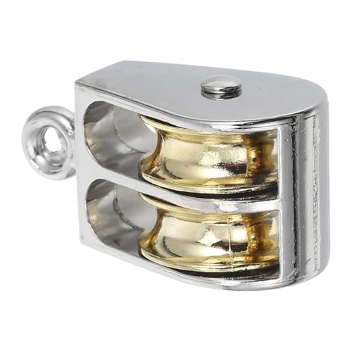 GARVALON Heavy Duty Pulley Dual Swivel Bearing Pulley for Smooth Lifting Construction for Home and Industrial Use Compact and Easy to Install
