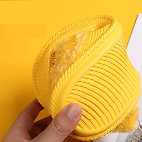 Chaussons confortable mousse à doublure floue chaude et semelle épaisse