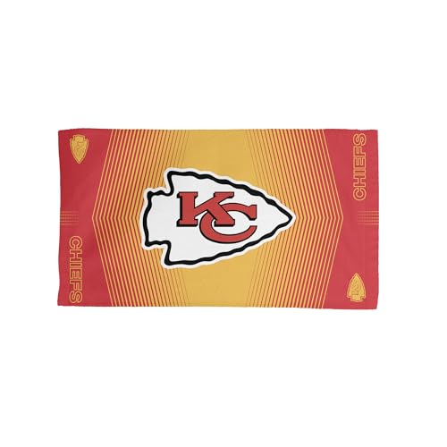 NORTHWEST Kansas City Chiefs NFL Hussle Micro Fiber Sports Towel 24 x 42 Inches