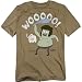Regular Show Muscle Man Cartoon Network T Shirt & Exclusive Stickers (X-Large) Brown