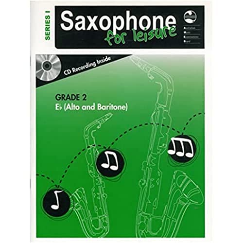 AMEB Saxophone for Leisure Series 1 Grade 2 E Flat Alto and Baritone Book with CD