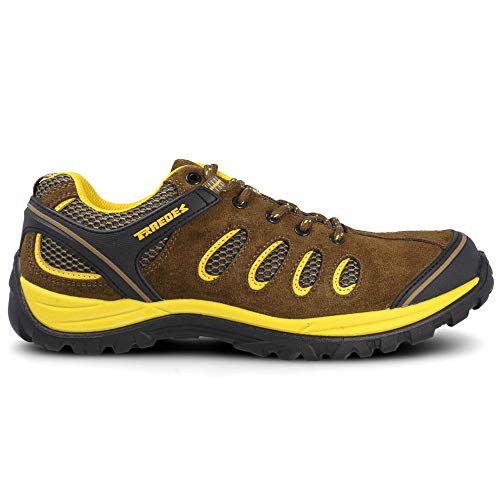 Zapato seguridad PAREDES, Radio serraje marrón, S1P SRC