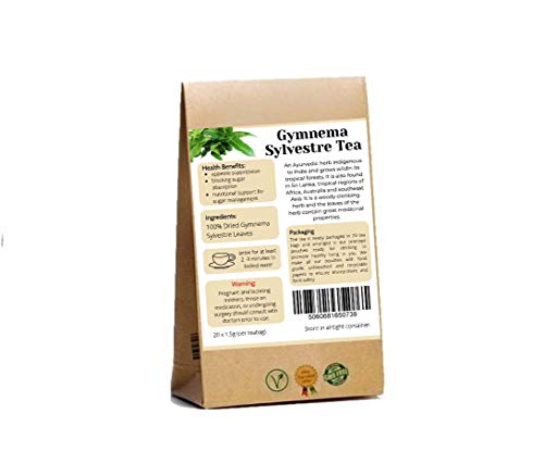 Gymnema Sylvestre Tea | Té Diabético | Té de hierbas de desintoxicación | 100 bolsitas de té - Imagen 4