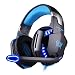 Produktbild EasySMX bequem LED 3,5 mm Stereo Gaming LED Beleuchtung Over-Ear Kopfhörer Headset Stirnband mit Mikrofon für PC Computer Spiel