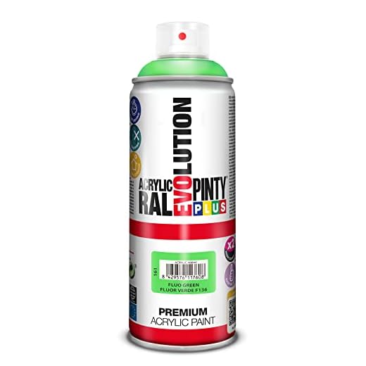 PINTURA EN SPRAY PINTYPLUS EVOLUTION 520CC FLUOR.VERDE F136