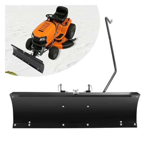 Wutist 46" Black Snow Blade Plows Attachment Compatible with Columbia, Troy-Bilt, Remington, Yard-Man and Yard Machines Heavy Duty Steel
