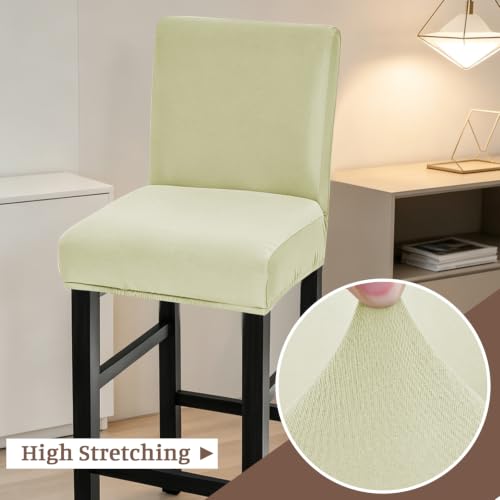 Image of FUANGUI Bar Stool Covers Set of 4, Waterproof Stretch Bar Stool Seat Covers