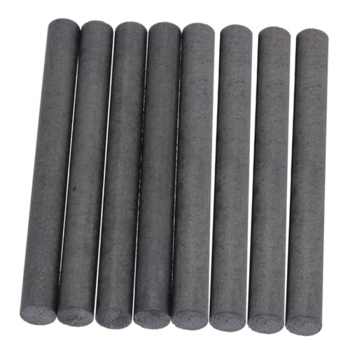 BEBEMOKO Carbon Rods for Electrolysis Graphite Stirring Sticks 8pcs Set 6mm Diameter