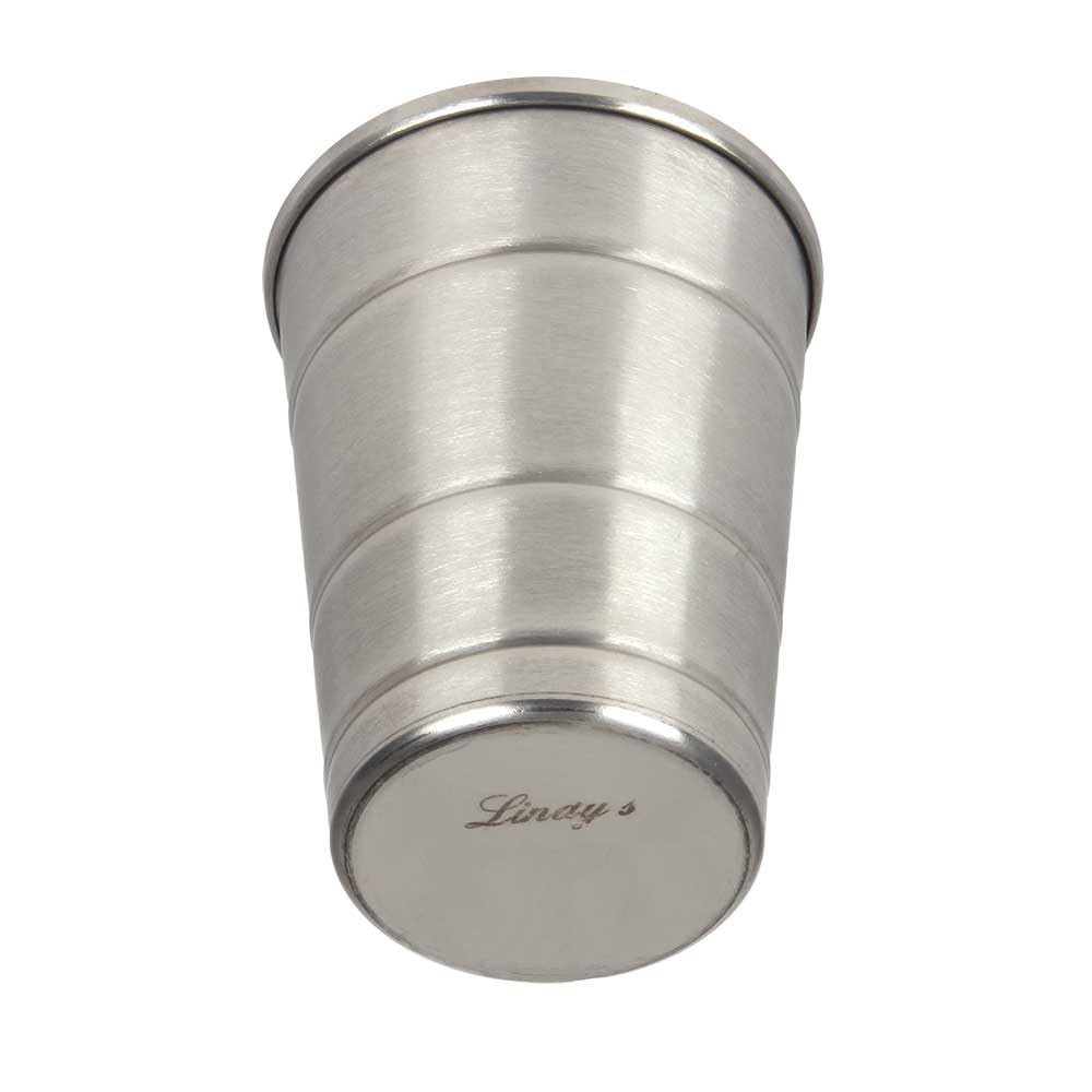 Lindy's Stainless Steel Single Wall Durable Stainless Steel Cup, 12 Ounce Drinking Cup, Premium Unbreakable Drinking Cup, Great for Picnics, Camping, Home, or while Traveling