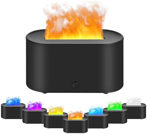 Difusor de Aromas con Chimenea 3D, Humidificador con Mando a Dist...