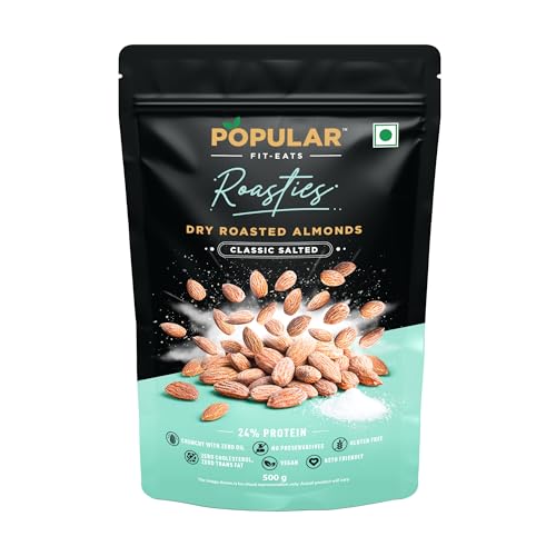 Image of Popular Roasties Dry Roasted Almond Classic Salted, 500 Gm