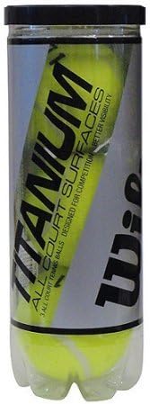 Wilson Titanium 3 High Alt Tennis Ball - 1 Can of 3 Balls | Better visibility