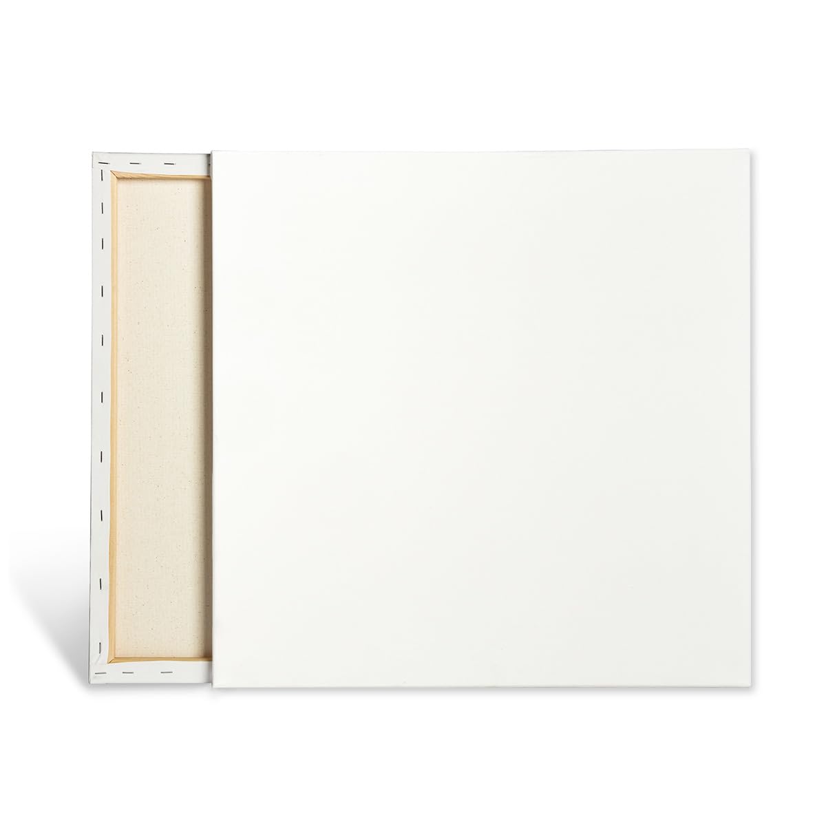 KINGART Lienzo estirado (809-2), 20 x 20 pulgadas, 100% algodón, imprimado con gesso, paquete de 2