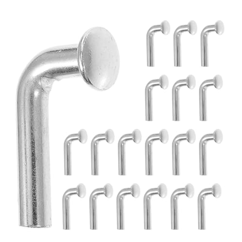 CIYODO 50pcs Shelves Accessories Universal Pallet Rack Bolts Heavy Duty Pallet Rack Clips Rack Pin Hooks Heavy Duty j Bolt Drop Latch Rack Pallet Pin Pallet Hook Steel Silver