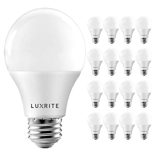 Best bulbs for umbrella lamps LUXRITE A19 Cool White LED Bulbs