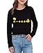 Redolox Ducks Shirts for Boys Girls Kids Funny Graphic Tee Long Sleeve Shirt,Black T-Shirt for Youth Boy Girl Size 14 Tops Age 11 12 13 Years