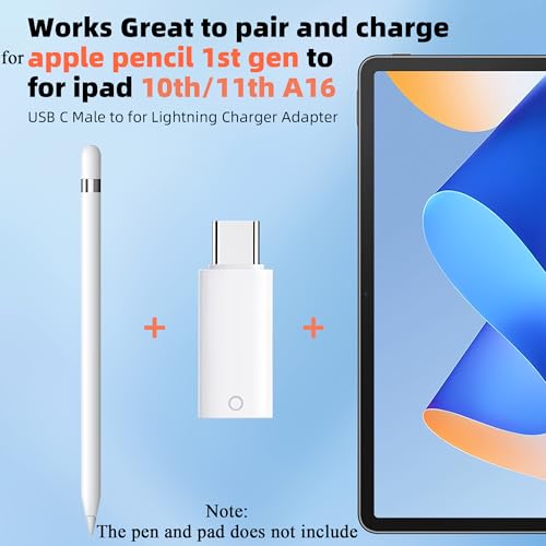 Adaptador USB C a Apple Pen 1 generación con emparejamiento Bluetooth 2