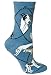 Greyhound Dog Blue Cotton Ladies Socks