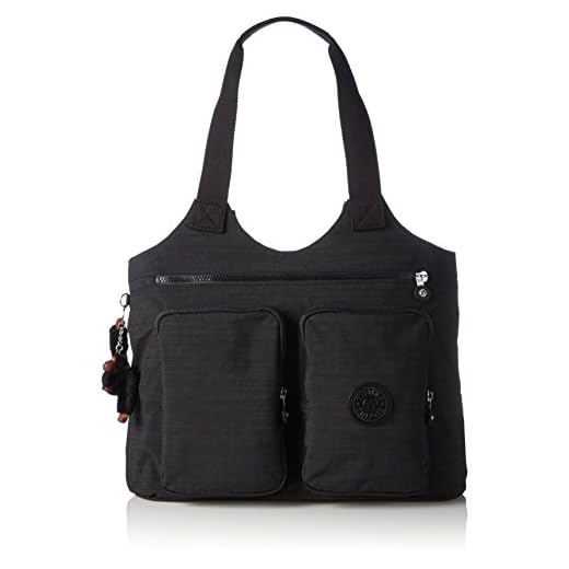 Kipling Armide, Shopper Donna, Nero (REFH53 Dazz Black), 47x35x13 cm (B x H x T)