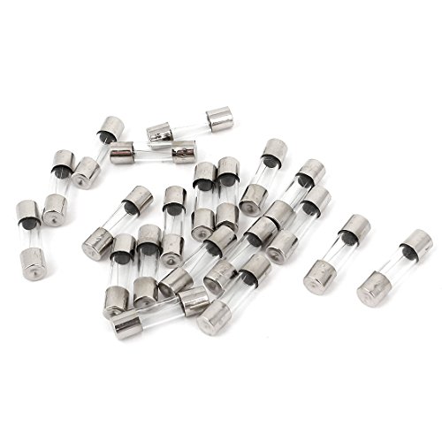sourcingmap 20 Pcs 250V 3A F3AL Quick Fast Acting Glass Tube Fuses 5mm x 20mm