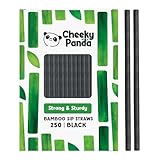 Cheeky Panda Nere Bamboo Cocktail - 250 Cannucce da 140mm
