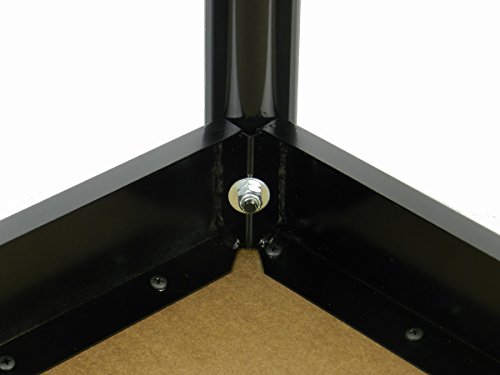 Correll 30"X72" Office & Utility Work Table, Rock Solid Commercial Quality, Black Granite High-Pressure Laminate, Black Frame (Lr3072-07) #TOP3