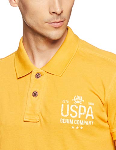 Image of US Polo Men's Solid Regular Fit T-Shirt