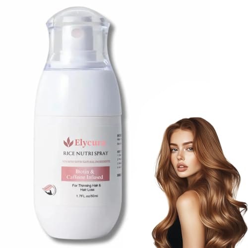 Elycura Anti-Hair Loss Spray, Natural Hair Growth Spray, Elycura Thickening Spray, Advanced Hair Regrowth Treatment Spray, Rice Nutri Spray for Hair Loss Treatment (1)