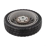 Tidgel Roues de rechange en caoutchouc silencieux de 20,3 cm pour tondeuse à gazon Honda HRR216 44710 VL0 L02ZB 42710 VE2 M02ZE avant/arrière (roues arrière)