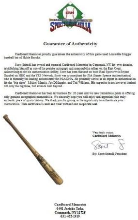 Hubie Brooks Game Used Louisville Slugger C243 Bat Mets Expos Great Use CBM COA - MLB Autographed Game Used Helmets