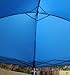 King Canopy Value King Easy Shut 8-Feet by 8-Feet Instant Pop up Canopy with Weight Bags,Guy Ropes and Stakes, Fiberglass Rod, Dome Roof, Blue